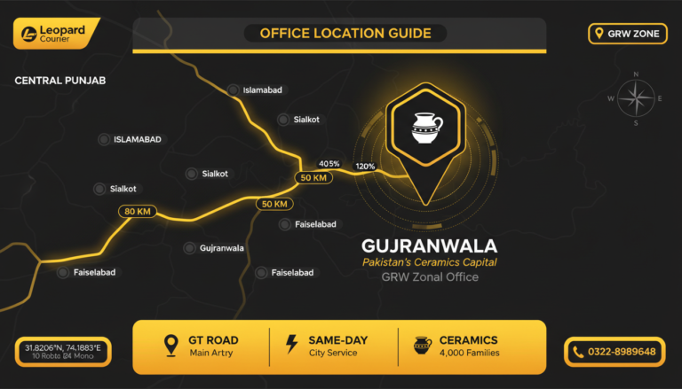 Leopard Office Gujranwala: 1 Hub with Free Citywide Pickup